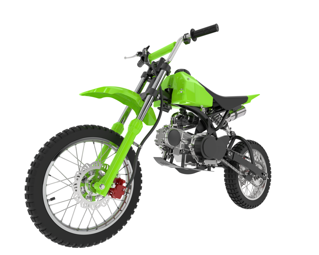 Motocross bike isolated on background. 3d rendering - illustration png