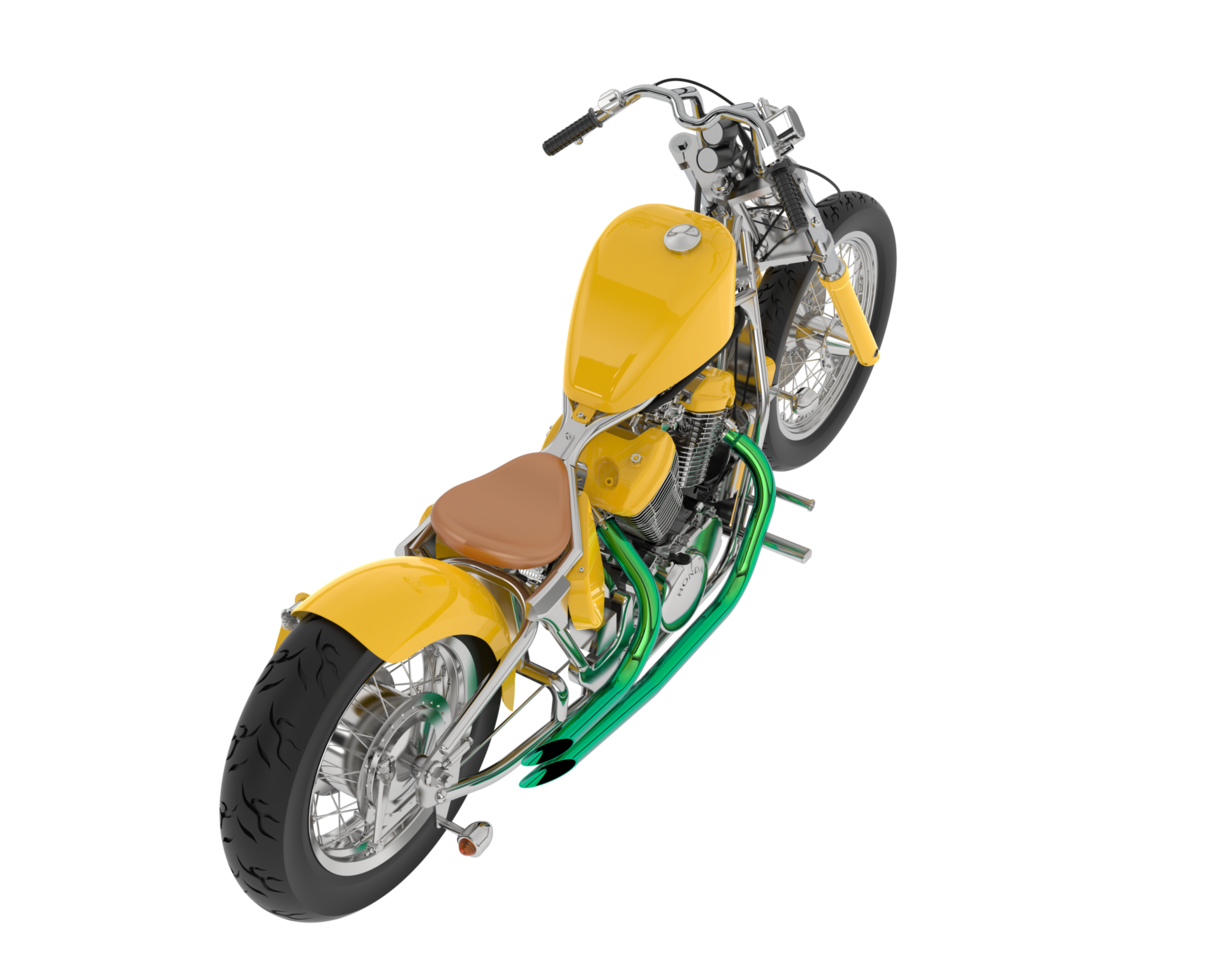 Chopper isolated on background. 3d rendering - illustration png