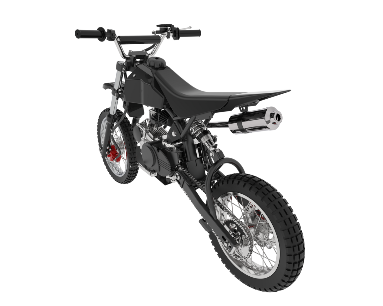 Motocross bike isolated on background. 3d rendering - illustration png