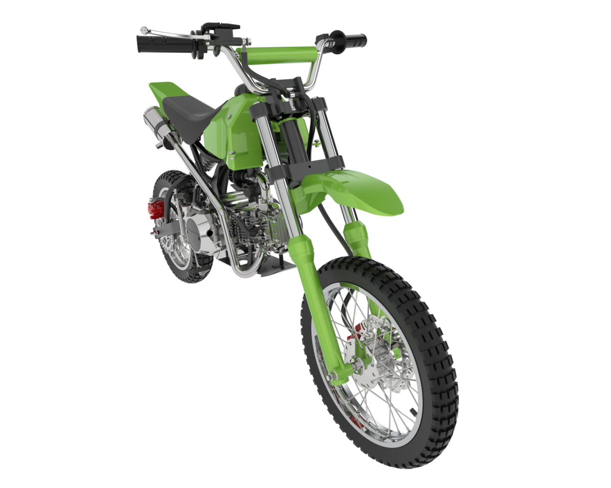 Motocross bike isolated on background. 3d rendering - illustration png