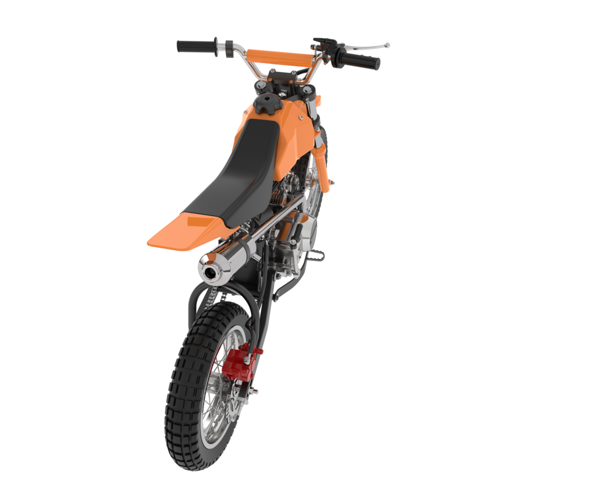Motocross bike isolated on background. 3d rendering - illustration png