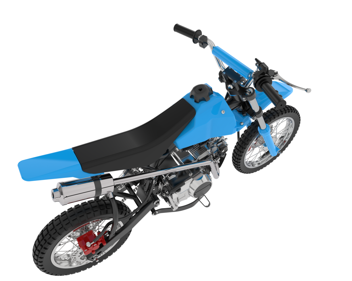 Motocross bike isolated on background. 3d rendering - illustration png