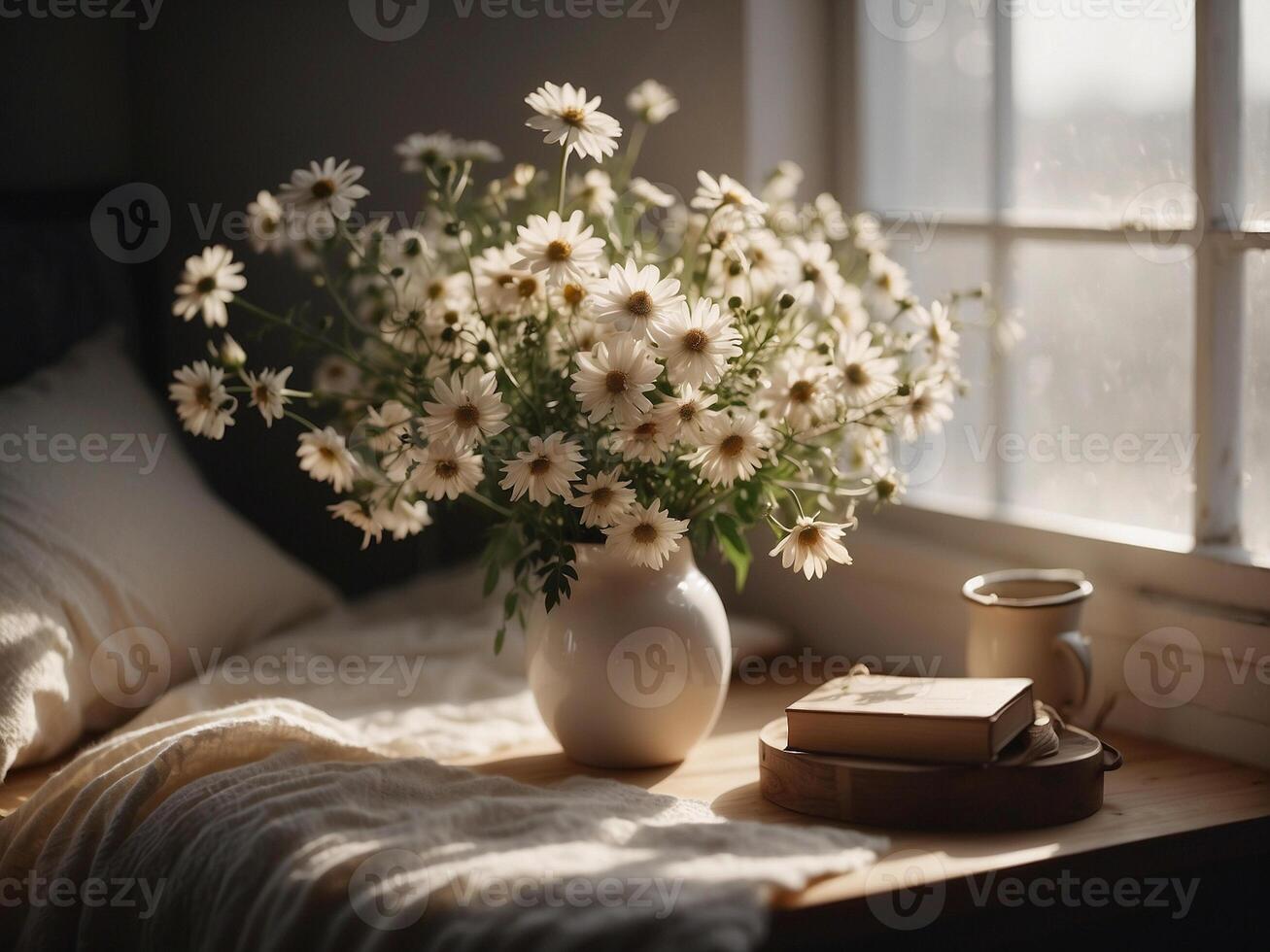 morning sunlight flowers photo