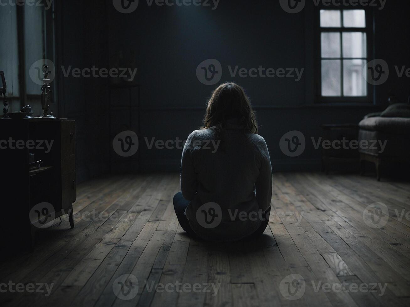 depression apathy woman photo