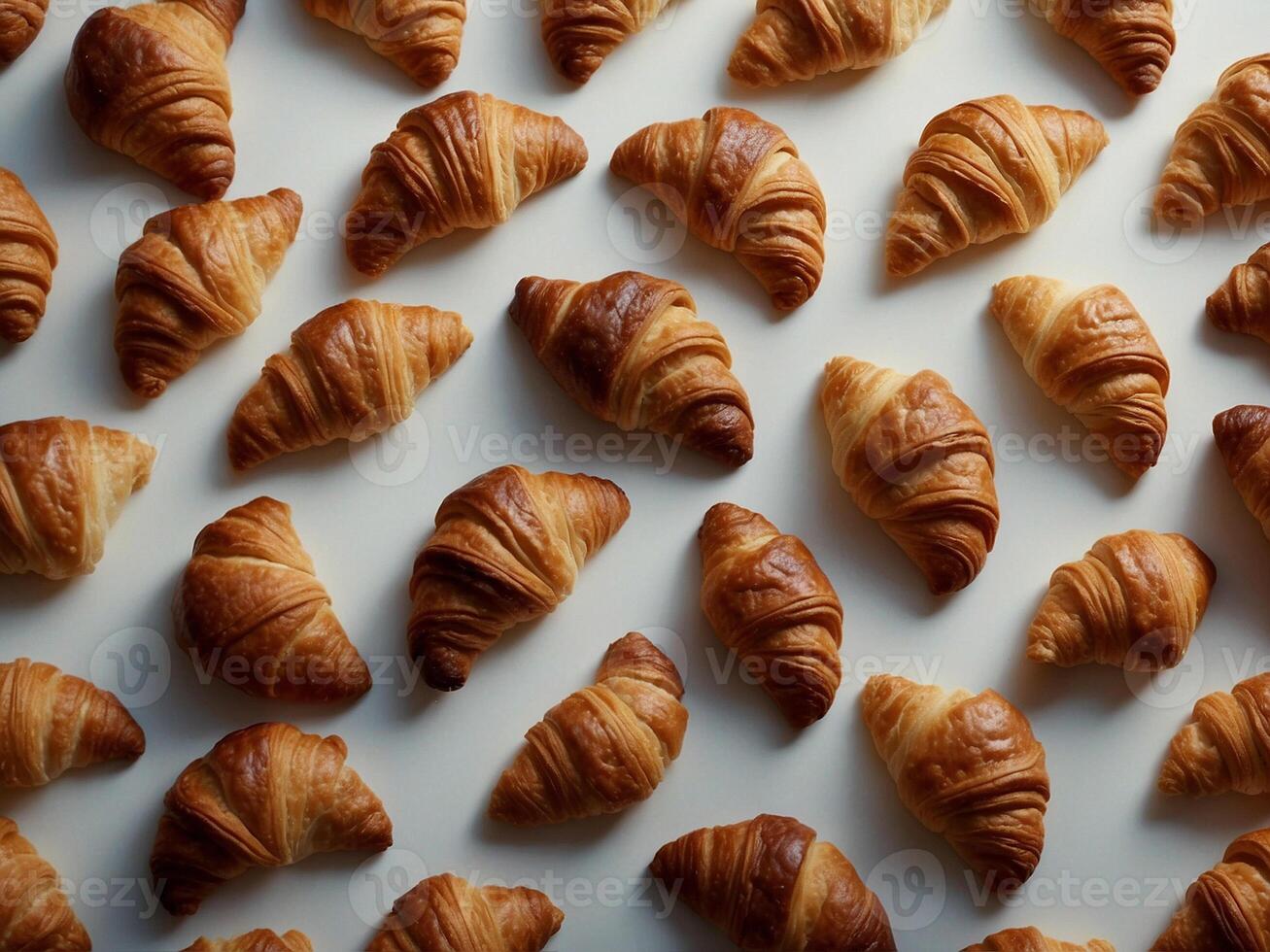 Tasty croissant background photo