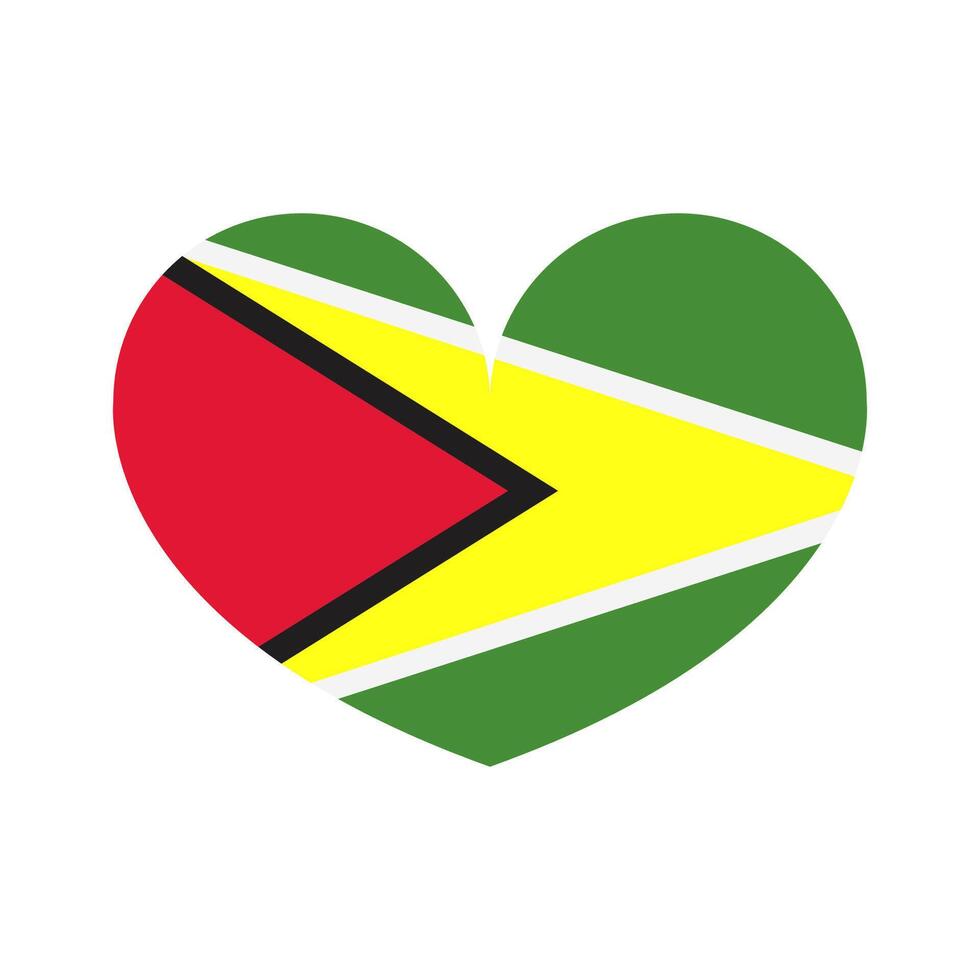 Guyana flag on white background vector