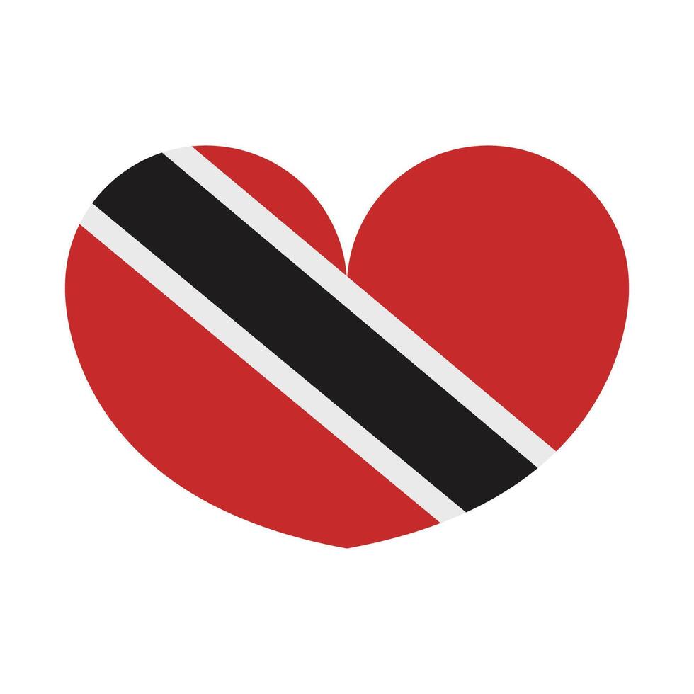 Trinidad and Tobago flag on white background vector