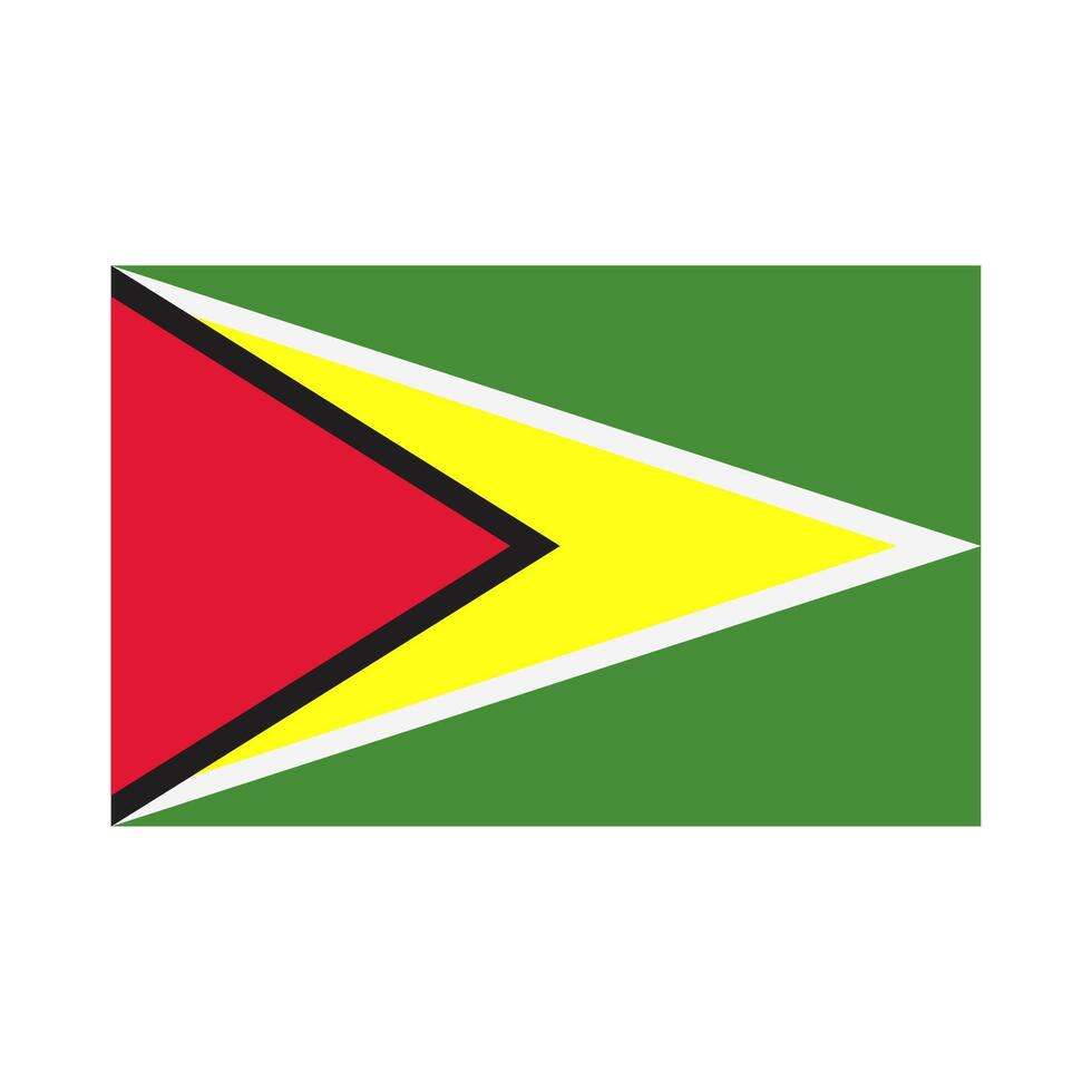 Guyana flag on white background vector