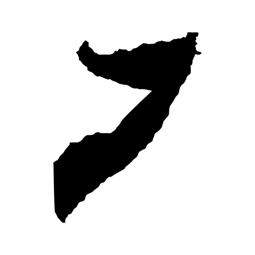 Somalia map illustrated on white background vector