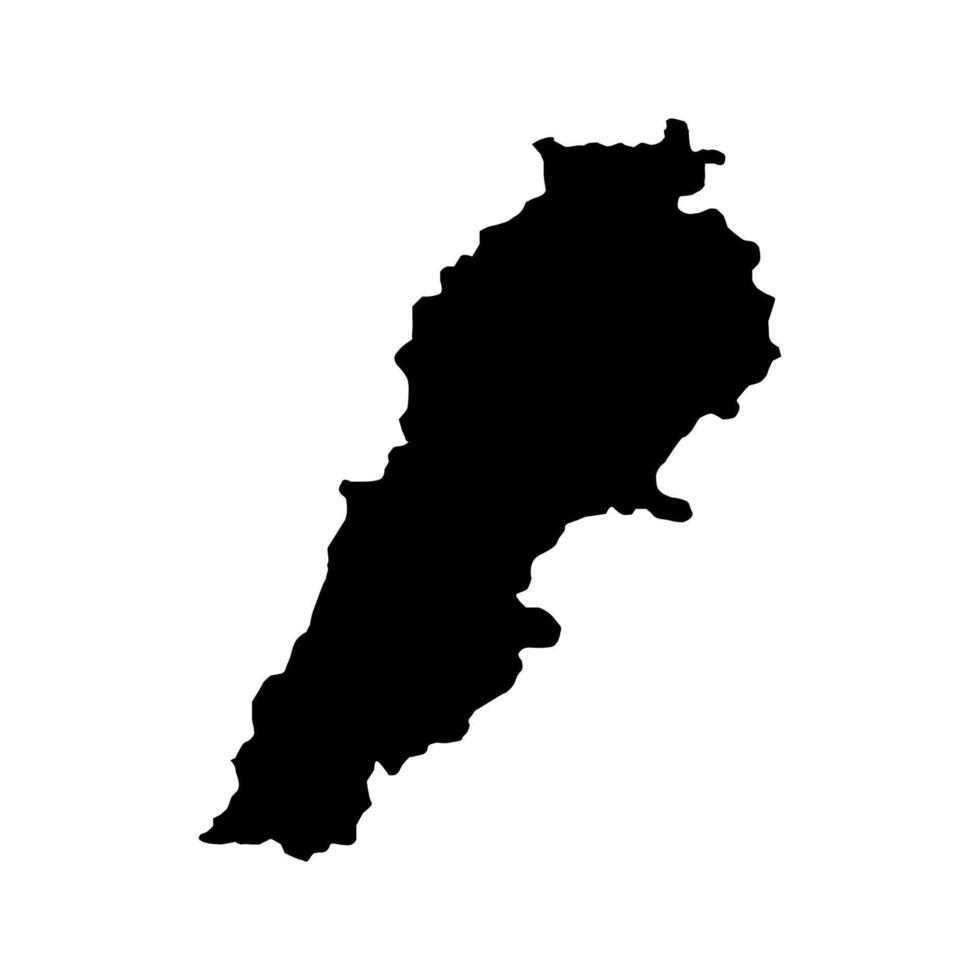 Lebanon map illustrated on white background vector