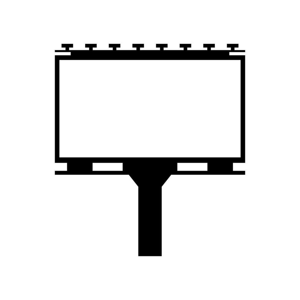 Billboard illustrated on white background vector