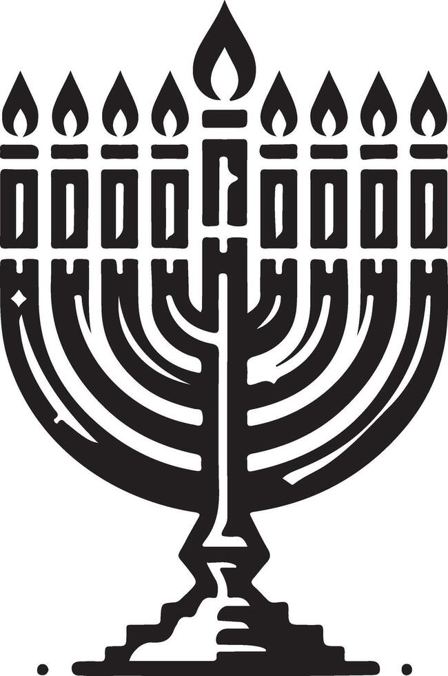 Hanukkah Menorah Illustration vector