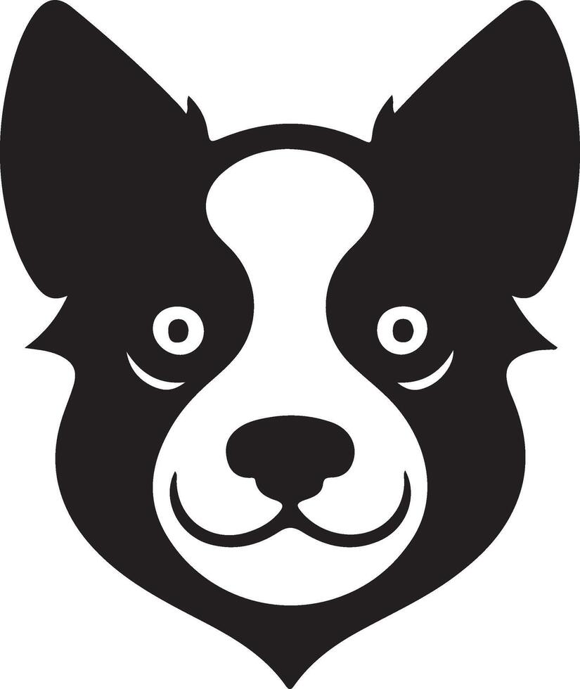 Dog illustration icon vector