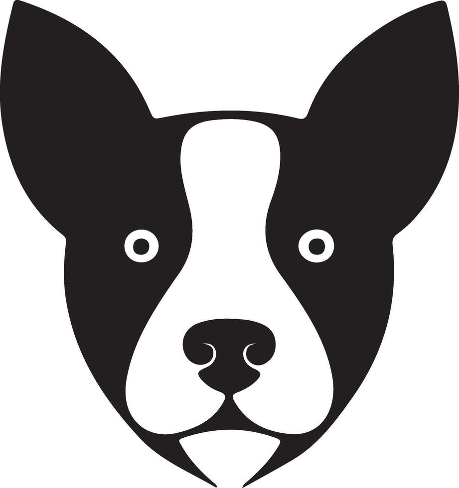 Dog illustration icon vector
