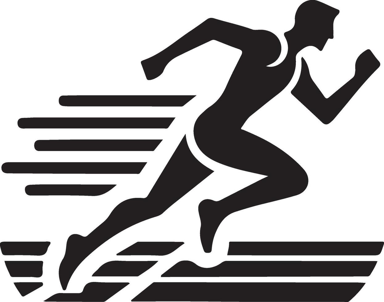 Running man illustration vector