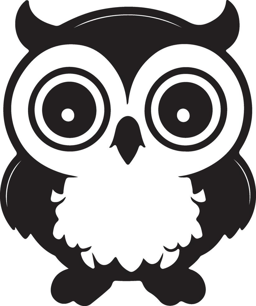 Owl for logo or icon vector