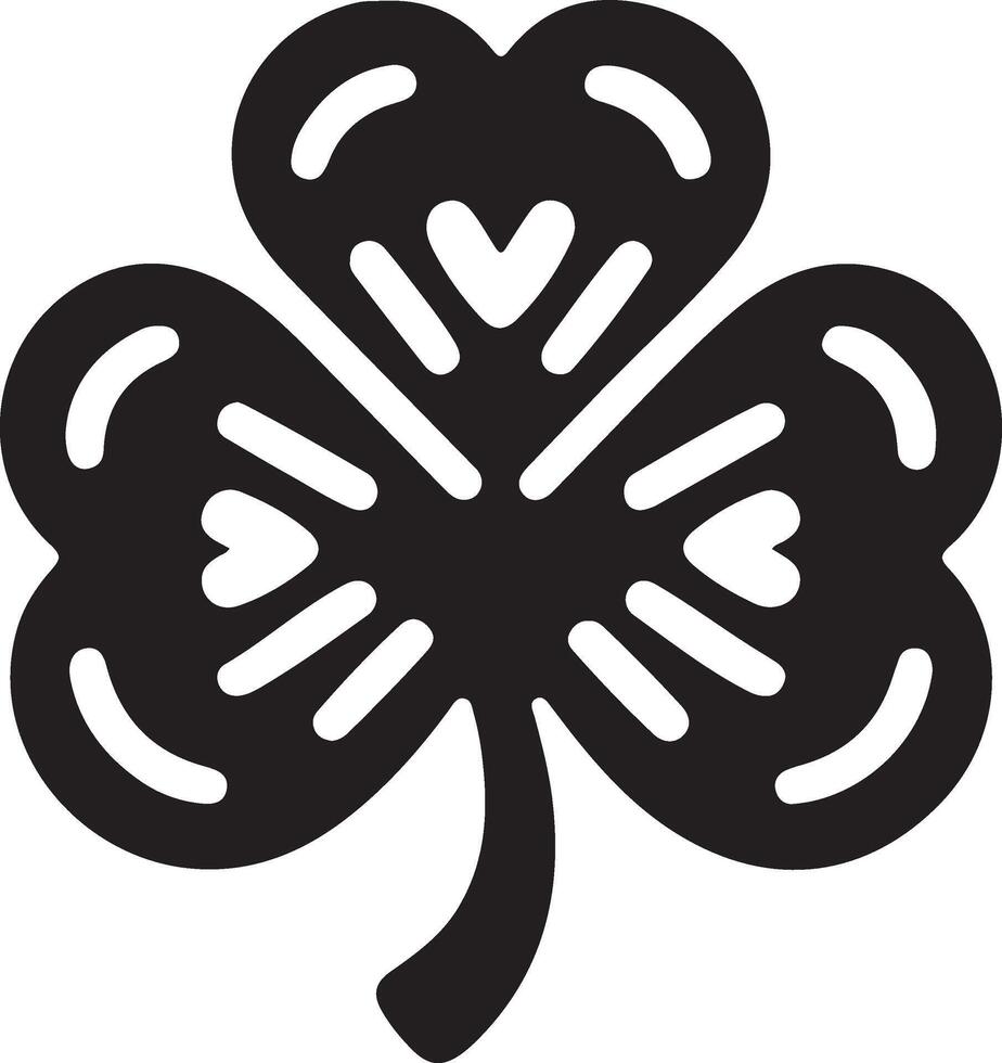 St. Patrick's Day Clover Icon vector
