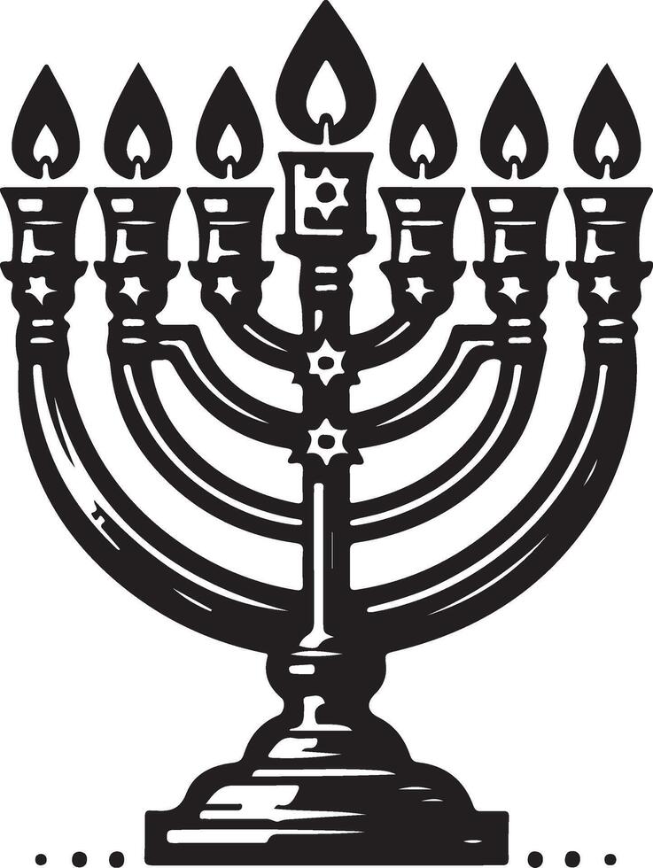 Hanukkah Menorah Illustration vector