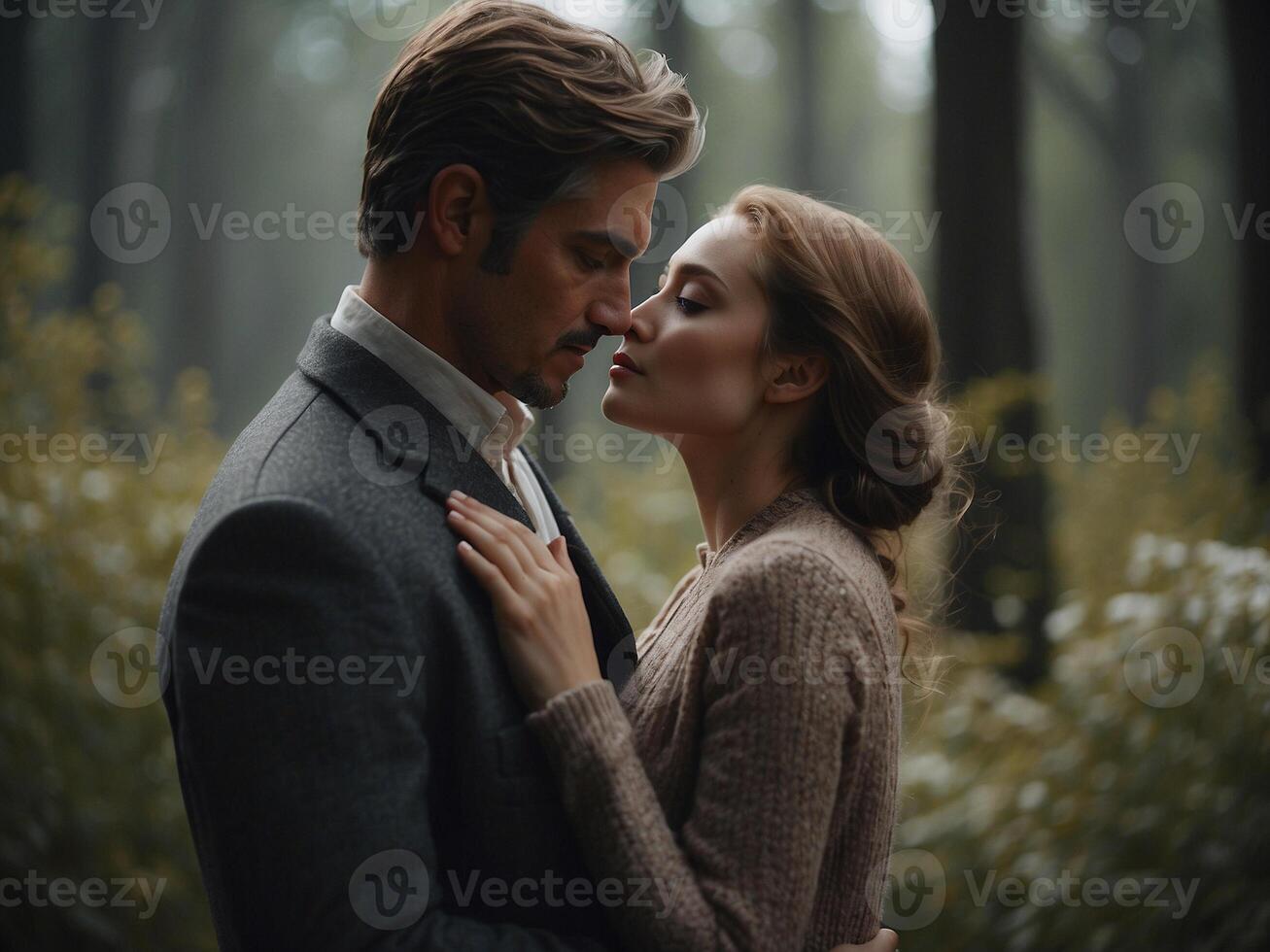 Couple romance tenderness photo