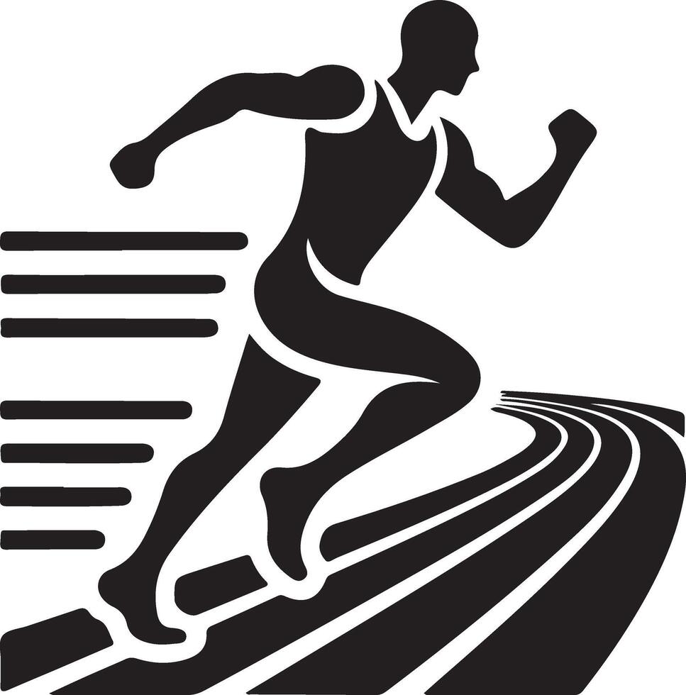 Running man illustration vector
