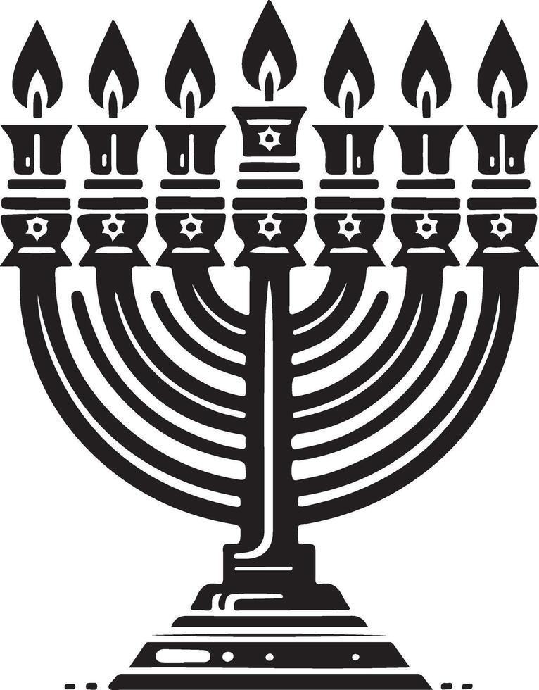 Hanukkah Menorah Illustration vector