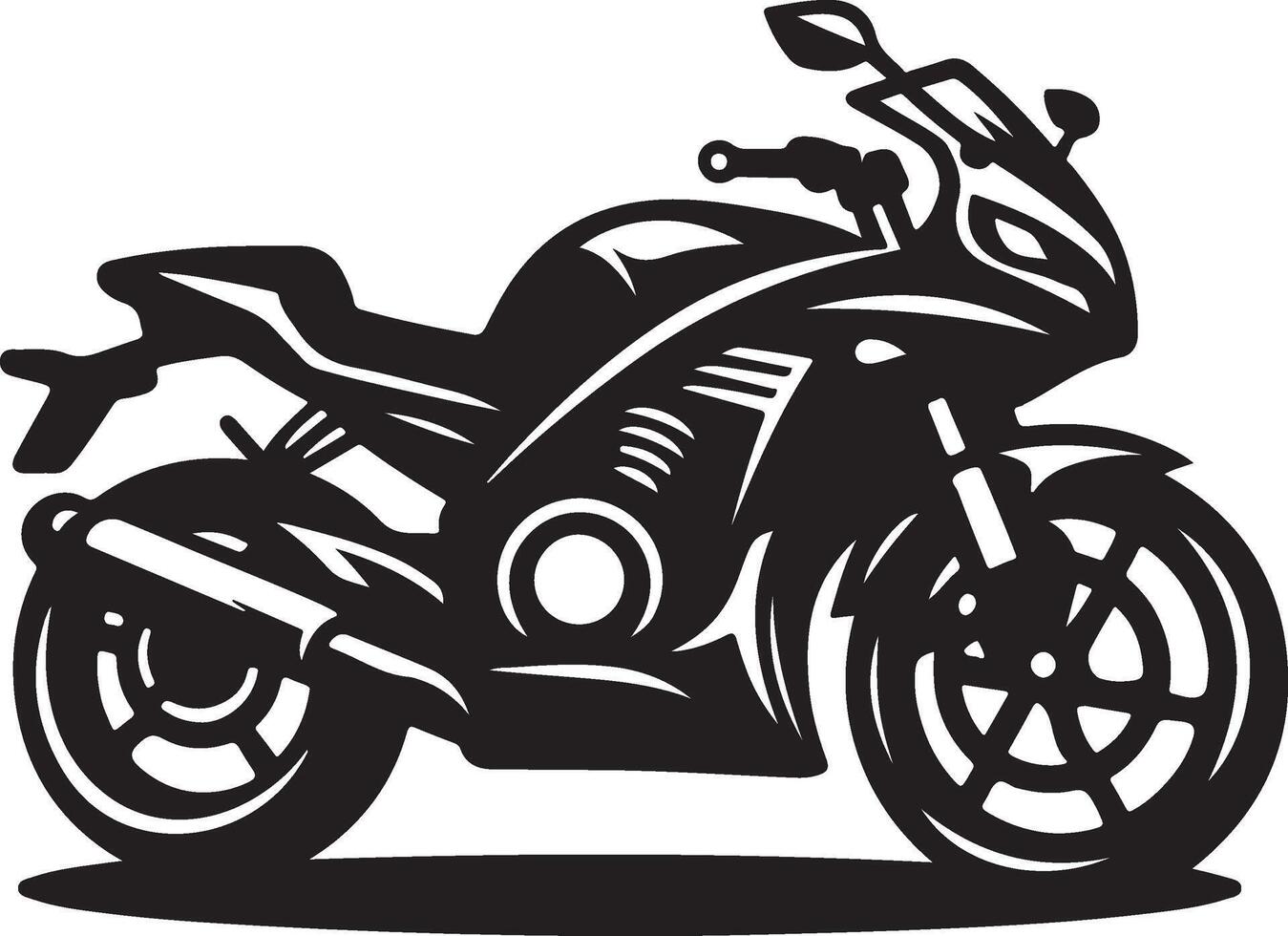 motorcycle art illustration white background vector
