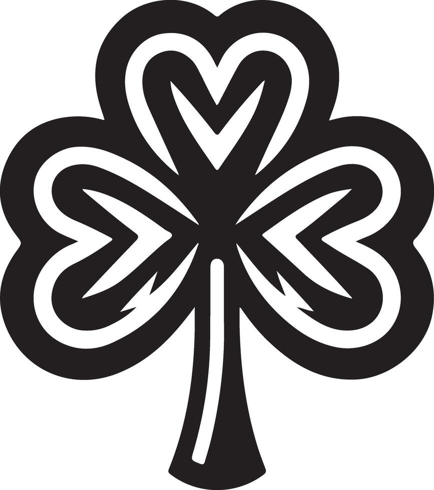 St. Patrick's Day Clover Icon vector