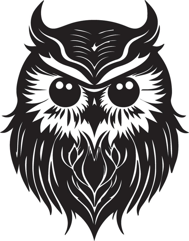 Owl for logo or icon vector