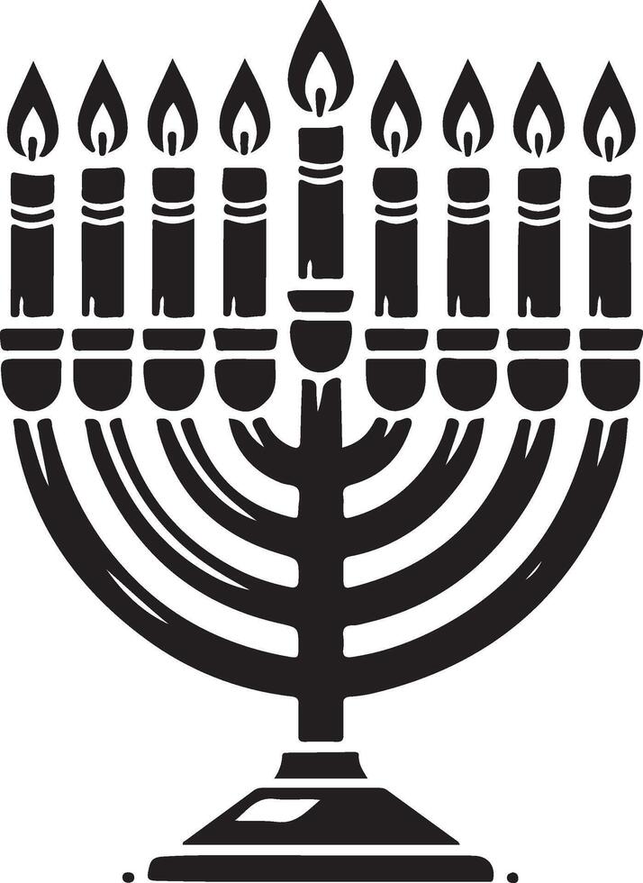 Hanukkah Menorah Illustration vector