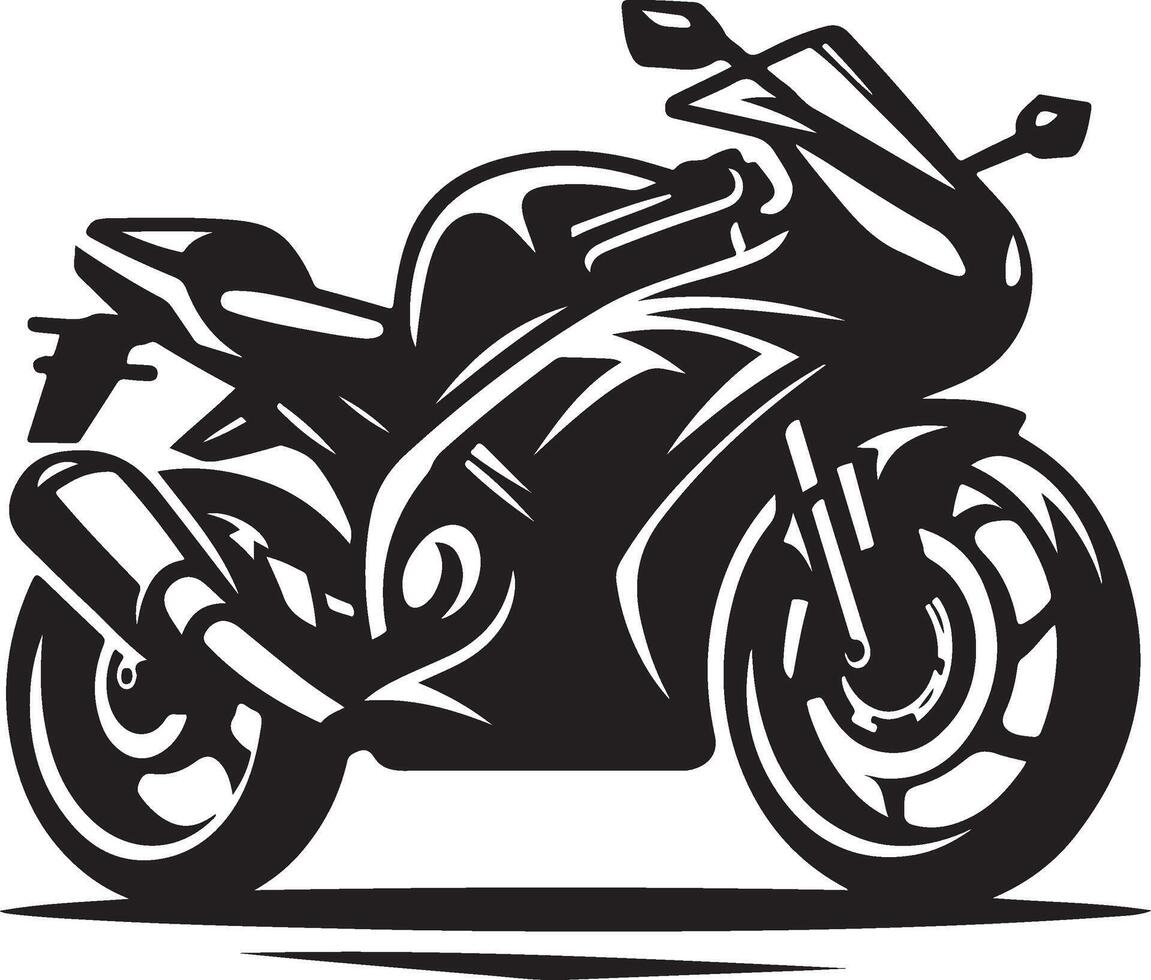 motorcycle art illustration white background vector