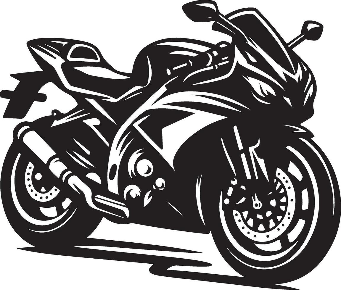 motorcycle art illustration white background vector