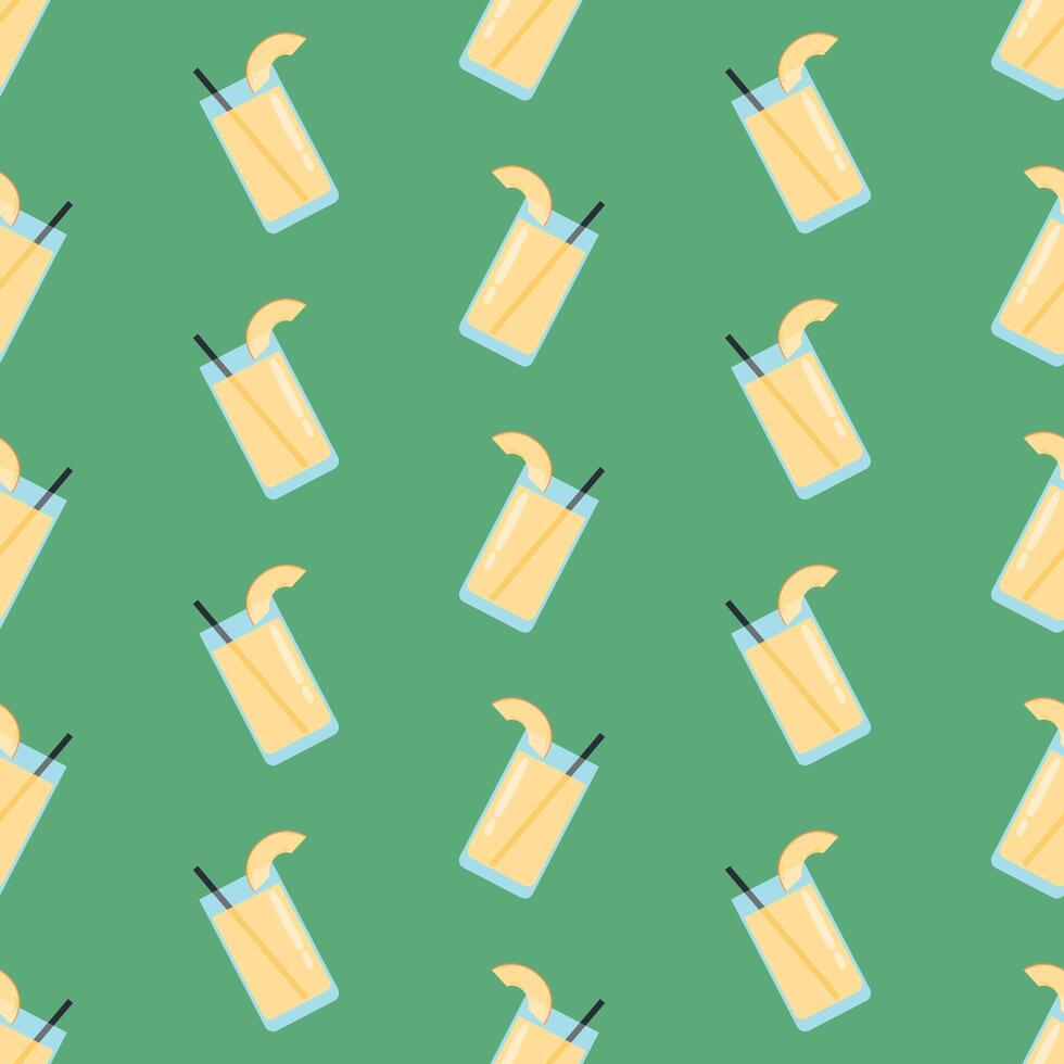 Orange Seamless Pattern, orange juice, smoothie vector