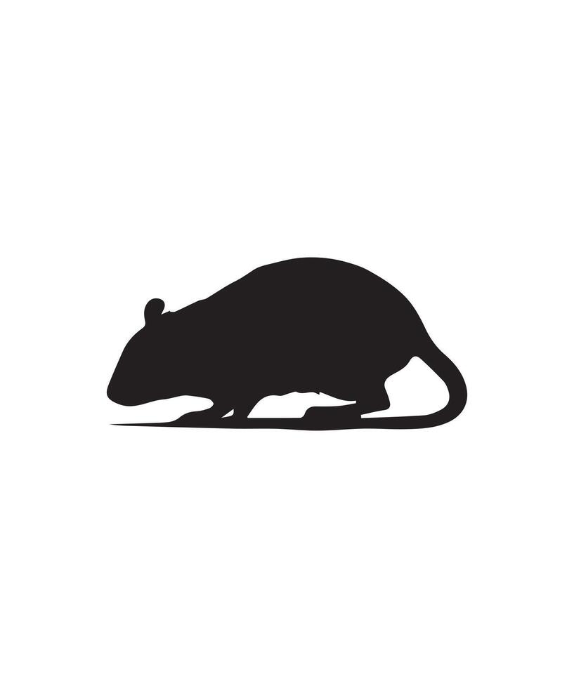 rat silhouettes design vector