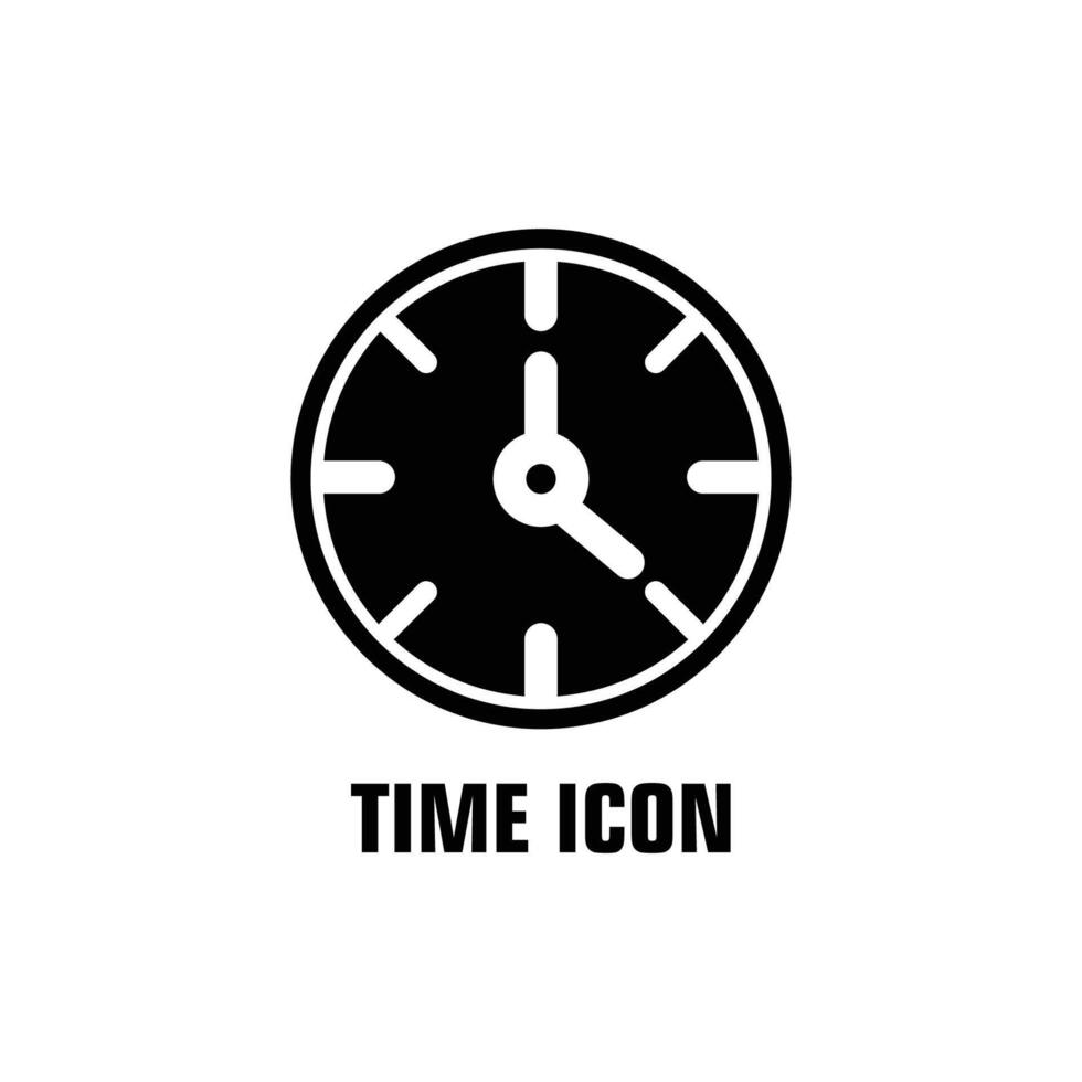 Time icon or logo design isolated sign symbol illustration - high quality line style icon vector