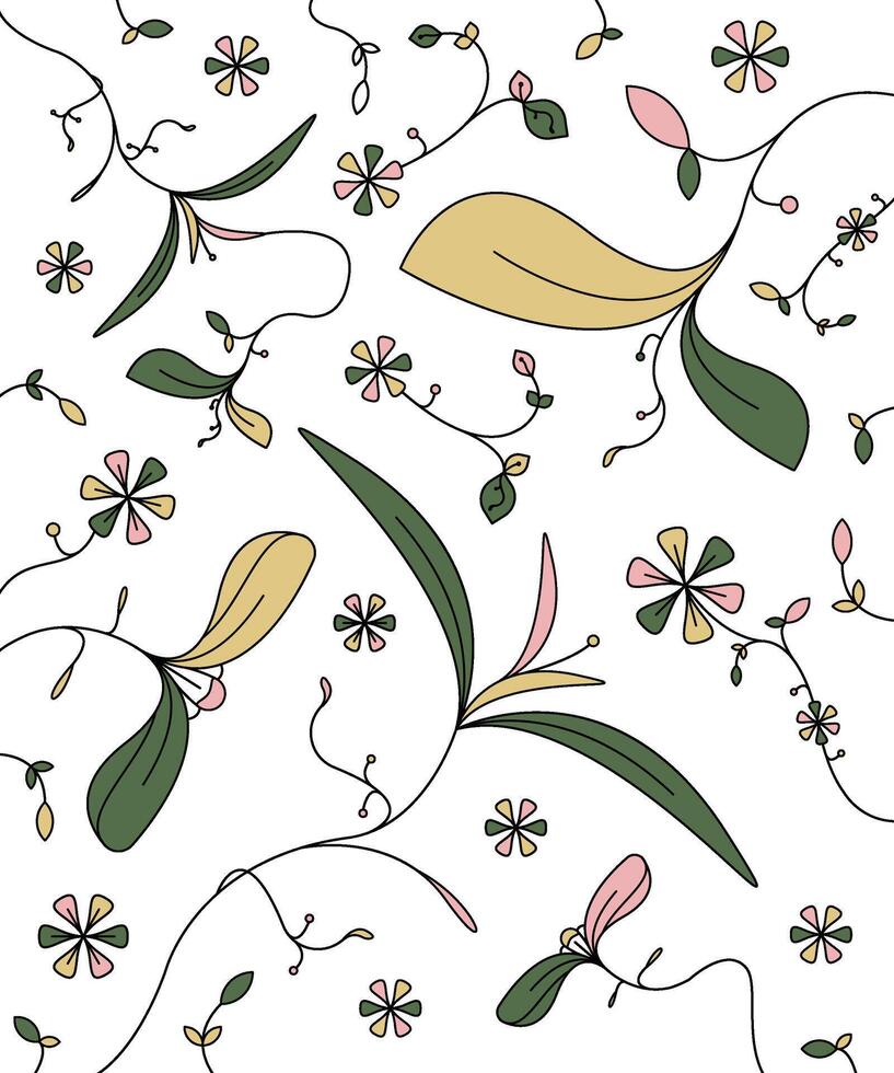 Floral bonitacal design vector