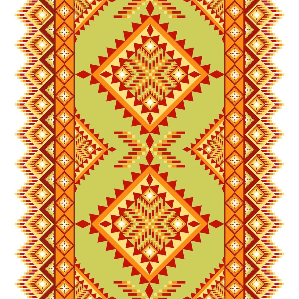 Pixel fabric pattern ethnic oriental traditional design for clothing fabric textile seamless pattern fabric print vector