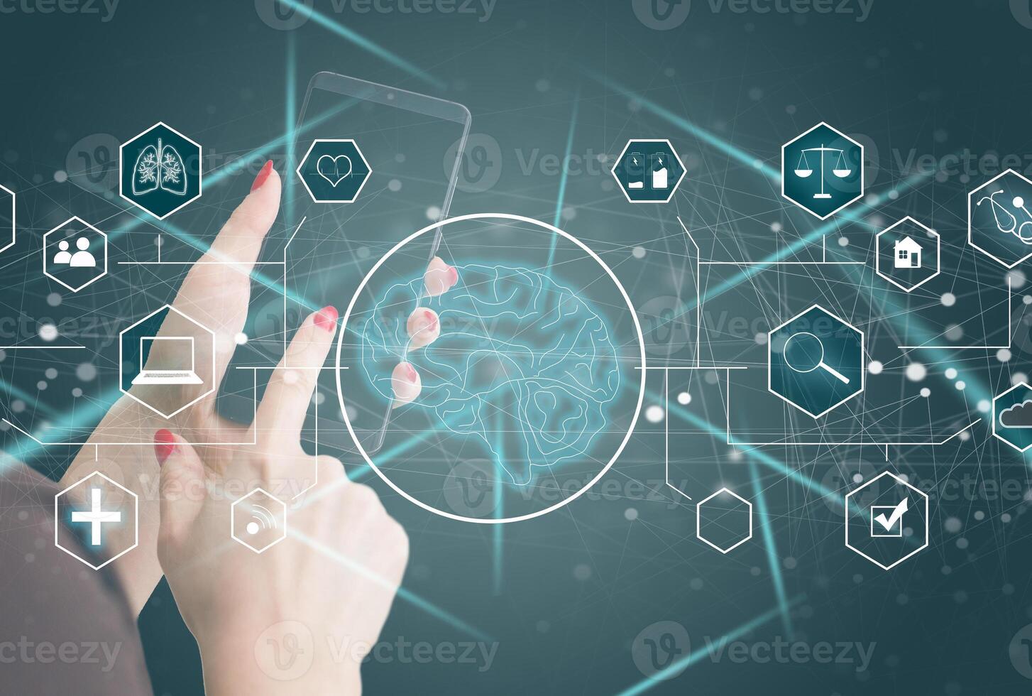 artificial intelligence and communication, ai technology photo