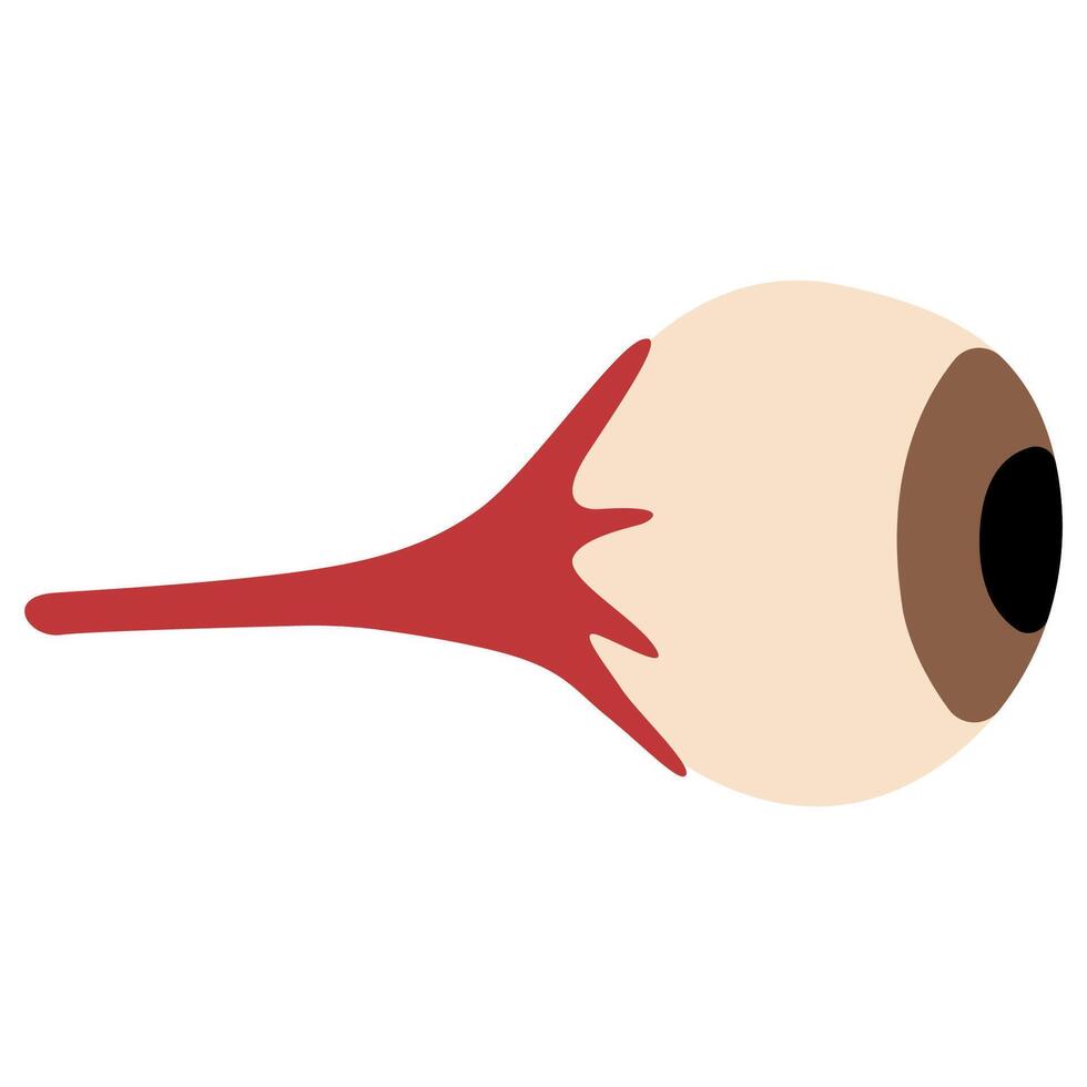 Eye on a white background, illustration. vector