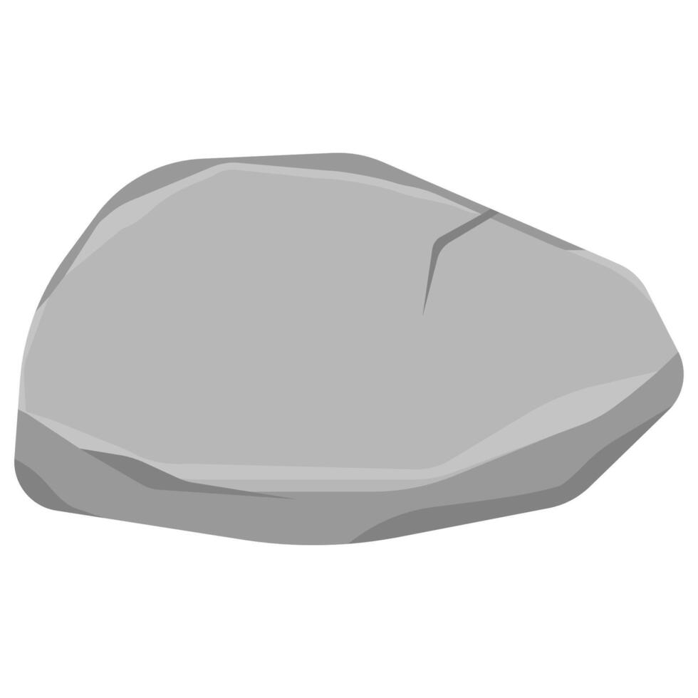 Rock on a white background, illustration. vector
