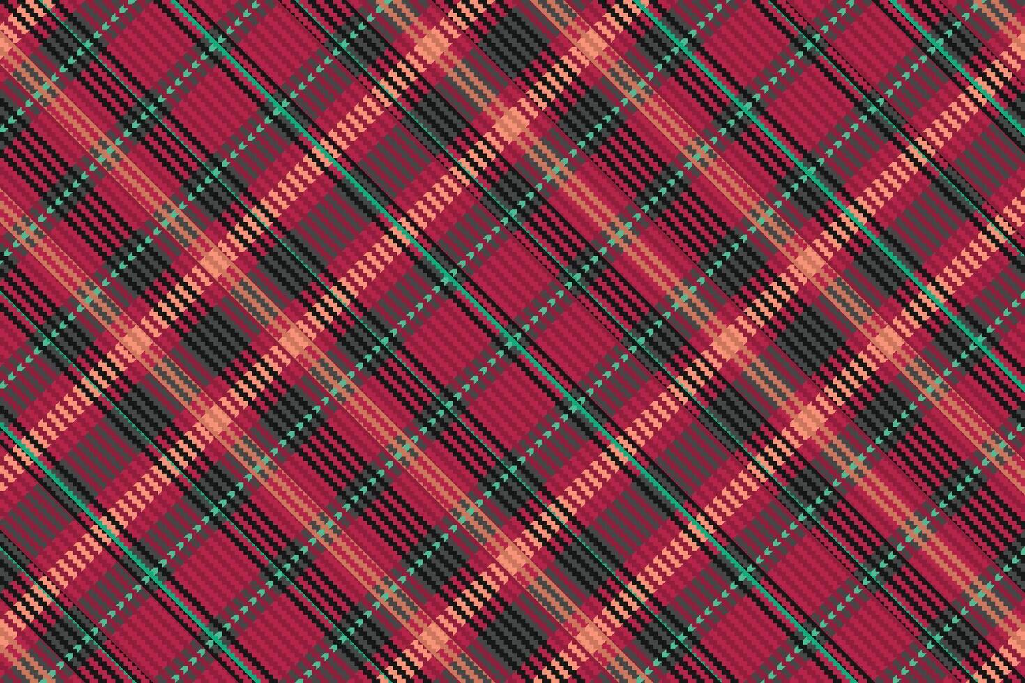 Tartan plaid pattern with texture. vector
