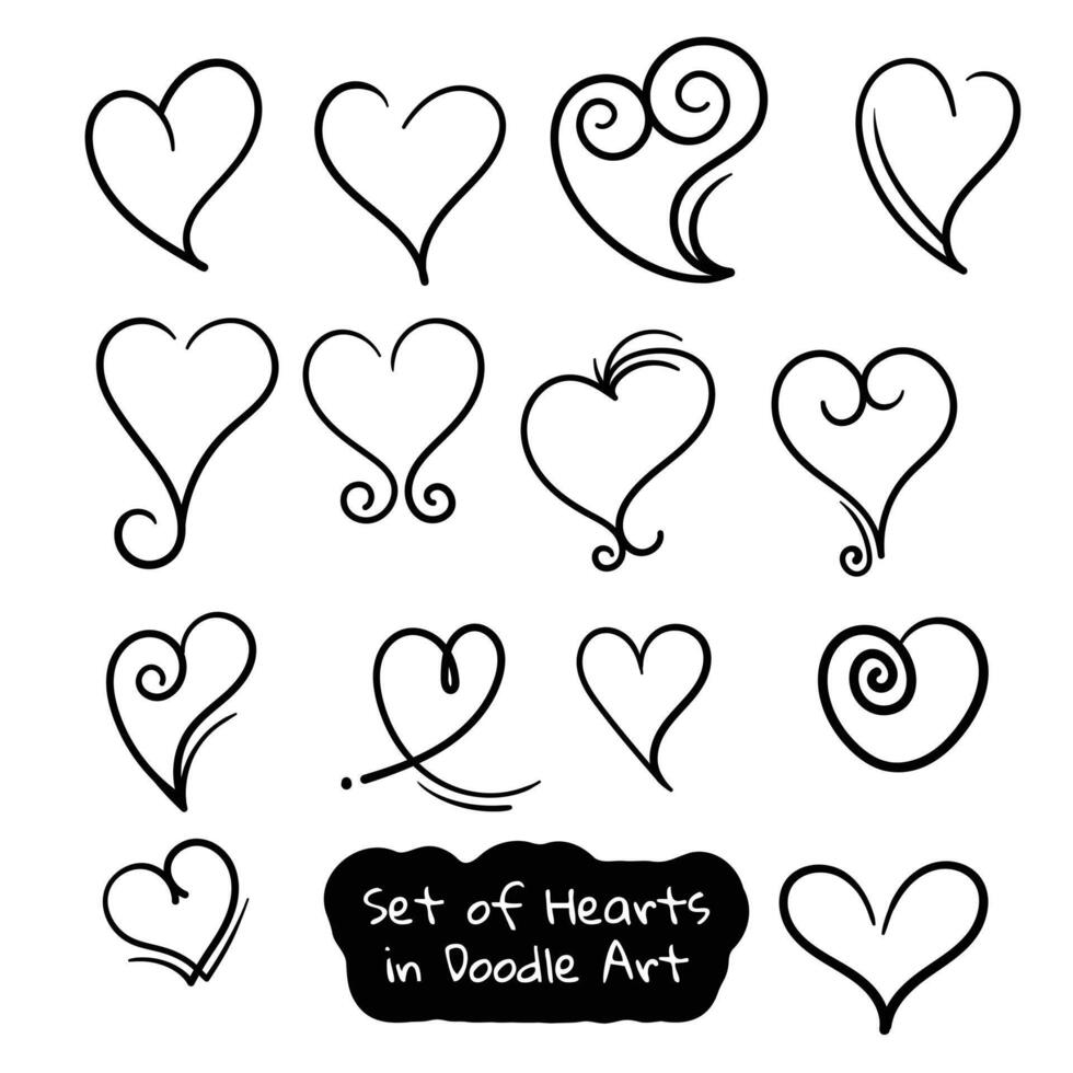 Set of heart shapes template design in simple luxurious concept for , banner, advertising, or social media post design vector