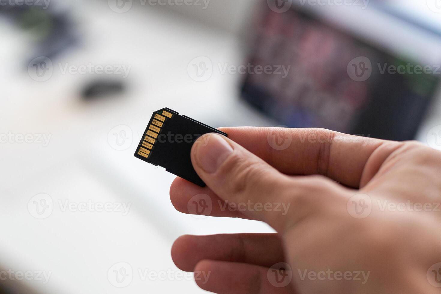 Adapter, micro sd card chip photo