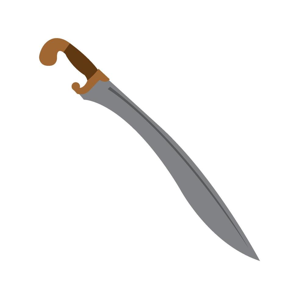 falcata sword icon illustration design template vector