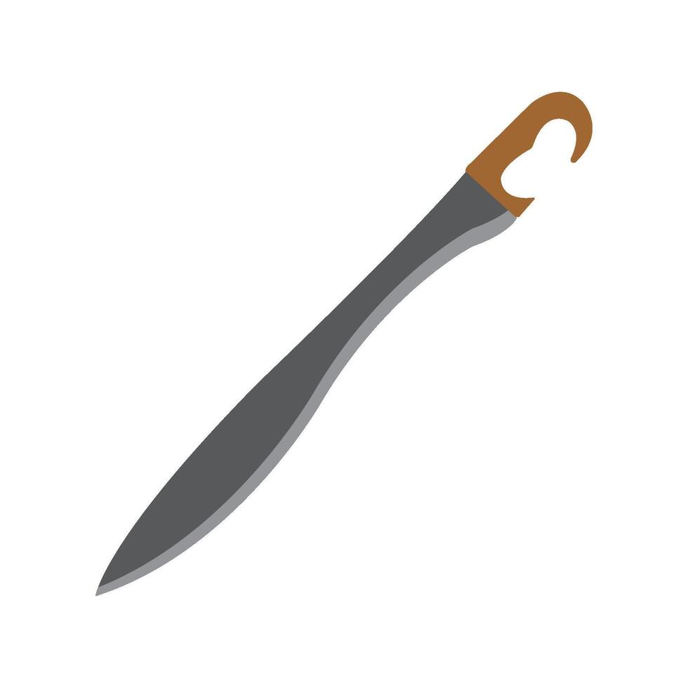 falcata sword icon illustration design template vector