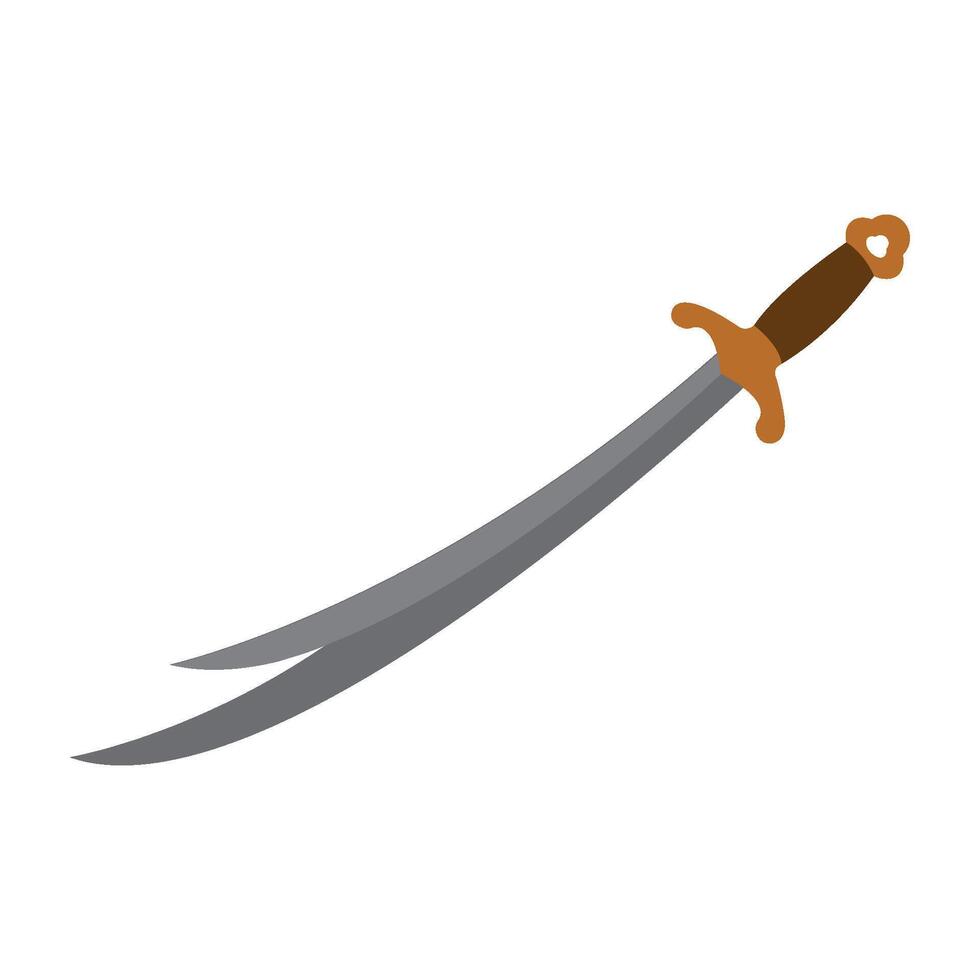 zulfikar sword icon illustration design template vector