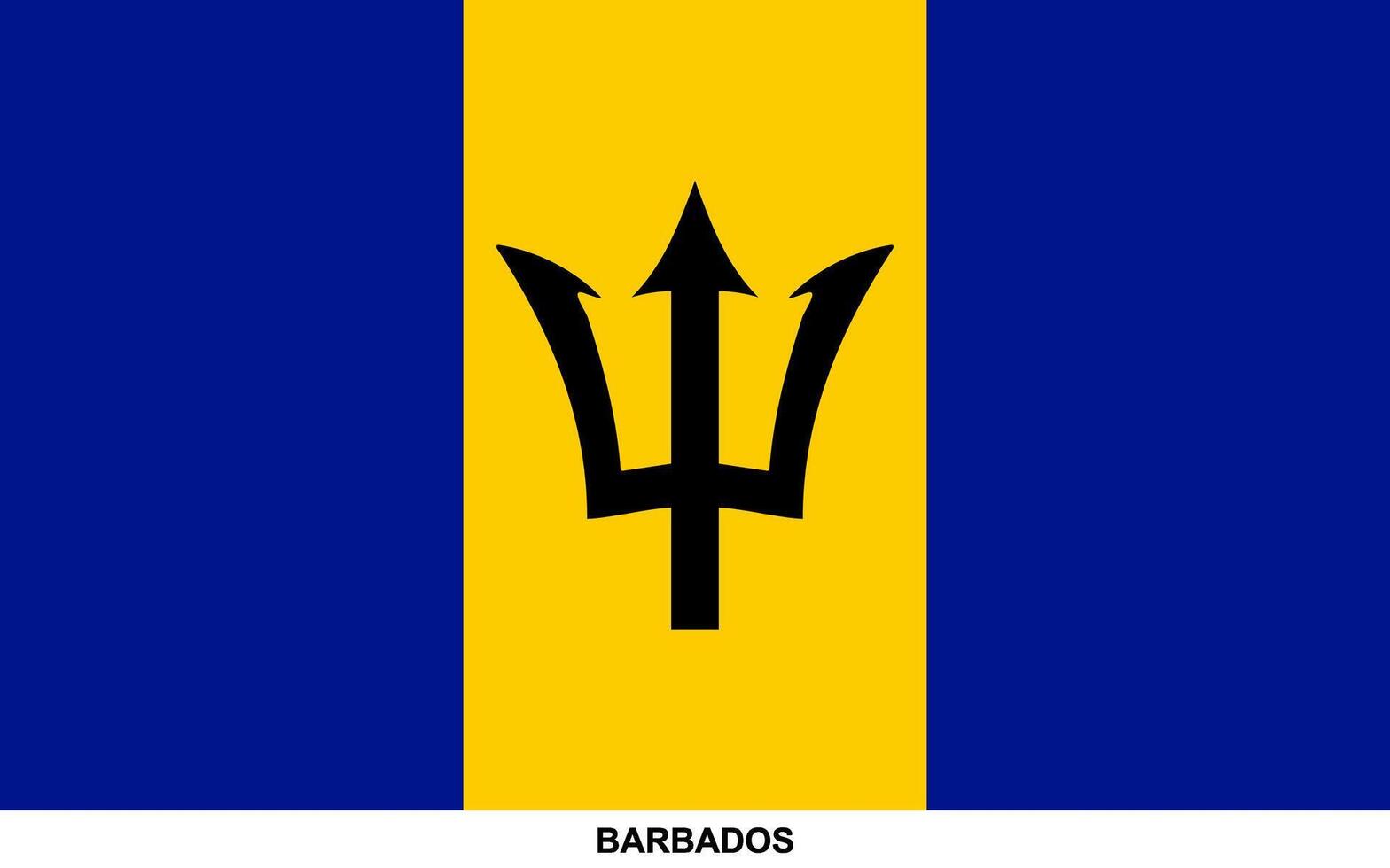 Flag of BARBADOS , BARBADOS national flag vector