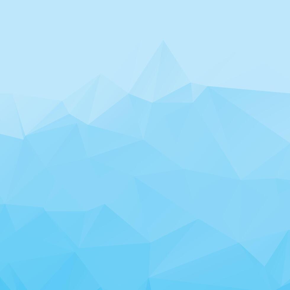 Abstract blue gradient polygon vector