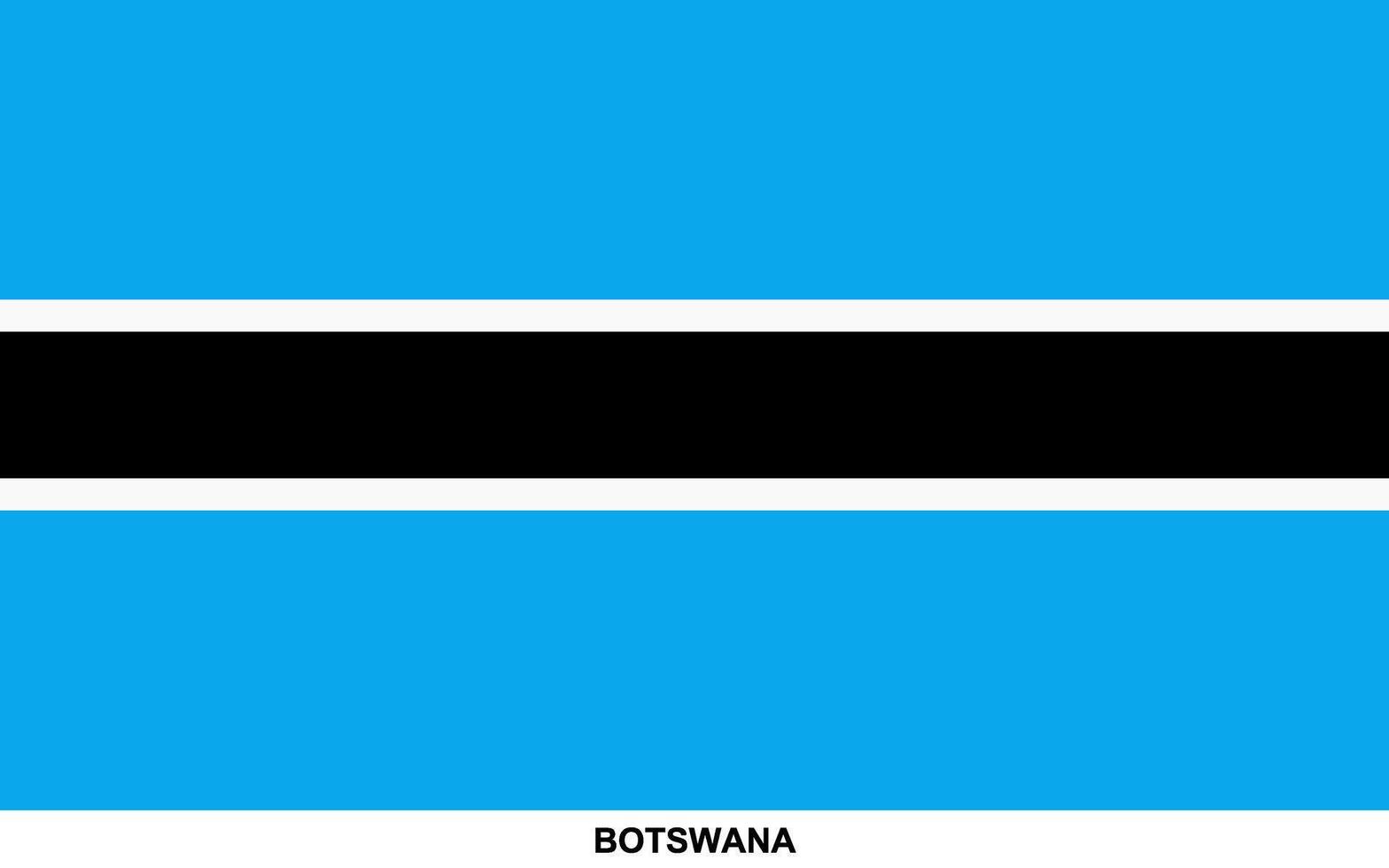 Flag of BOTSWANA, BOTSWANA national flag vector