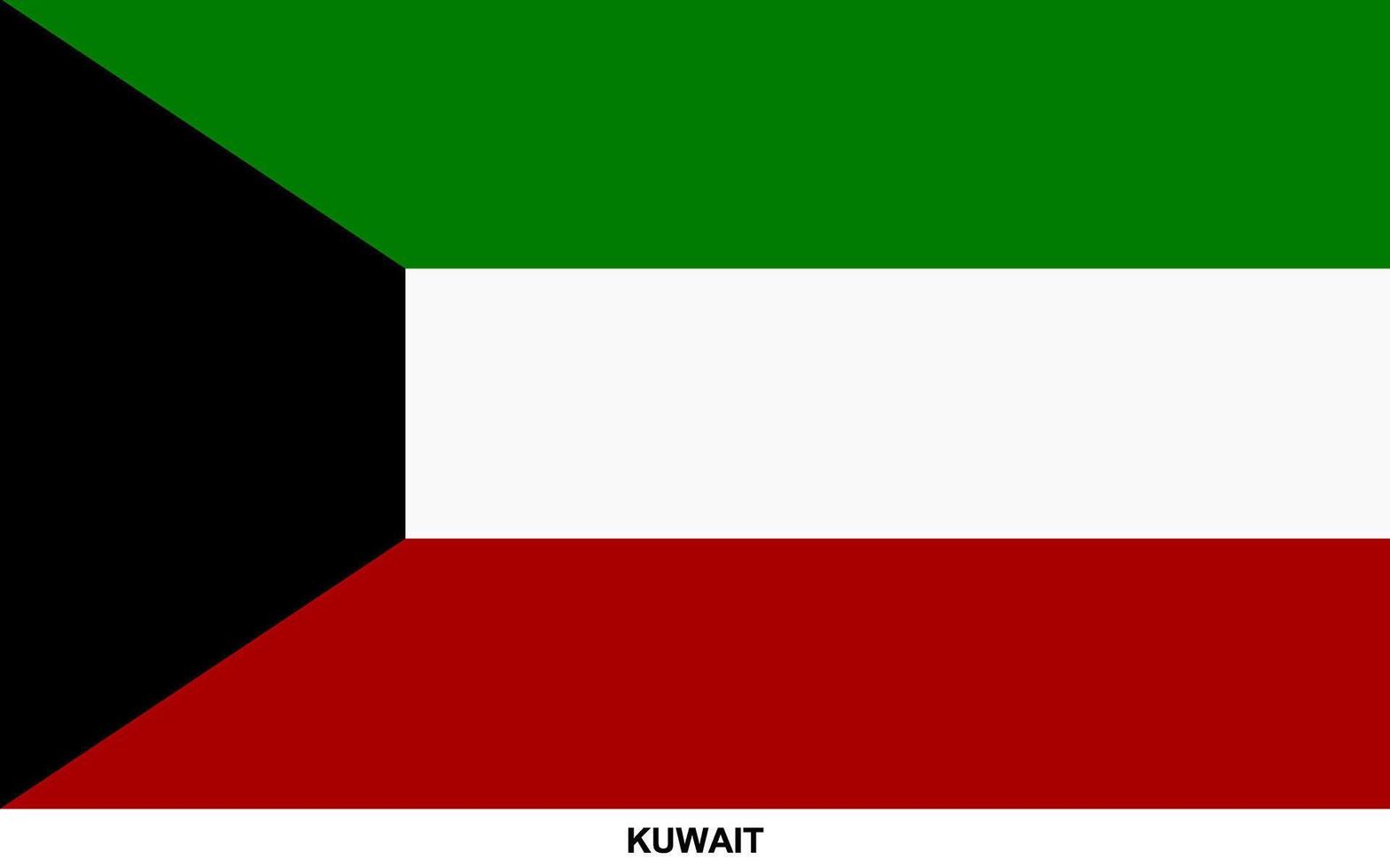 Flag of KUWAIT, KUWAIT national flag vector