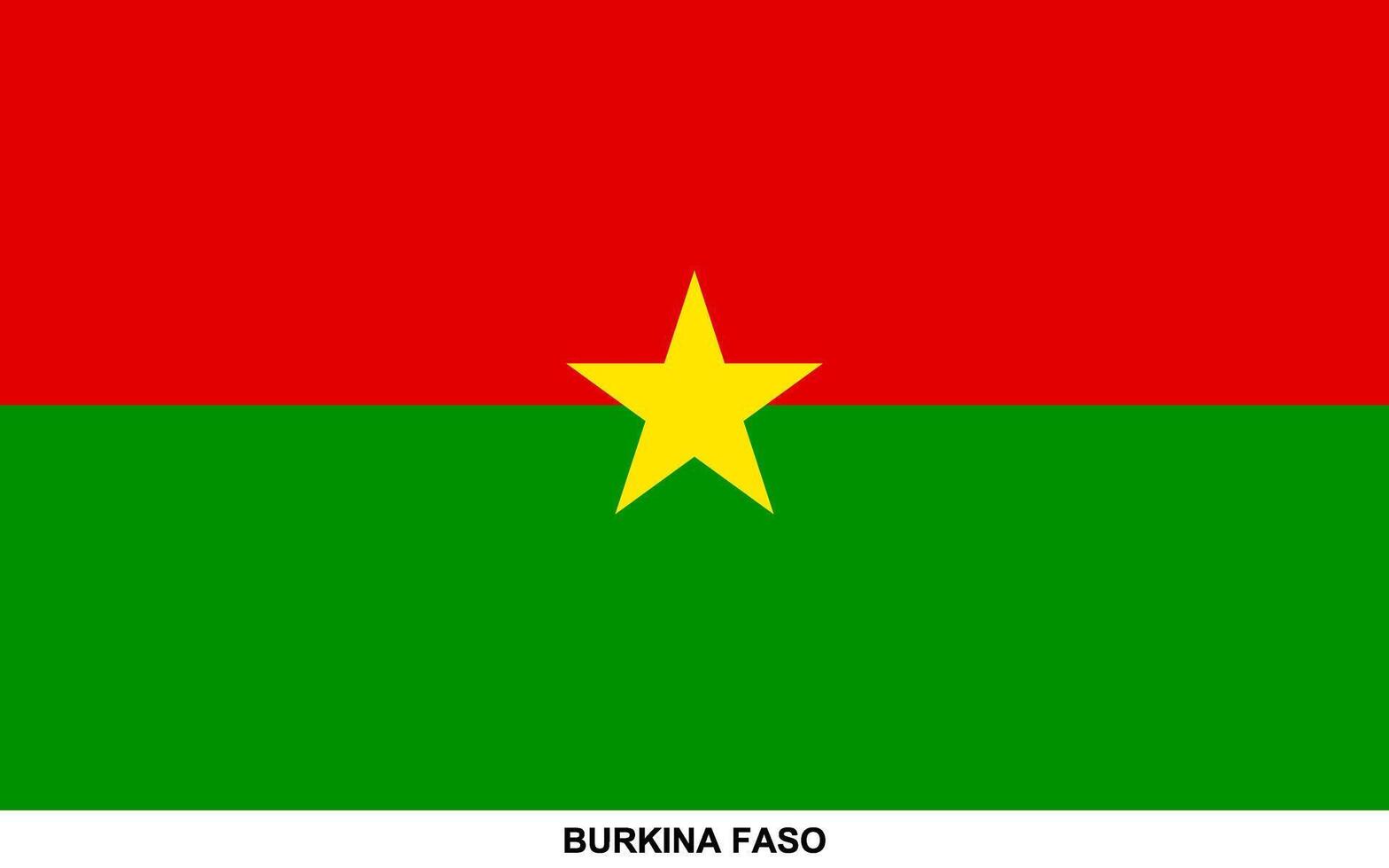 Flag of BURKINA FASO, BURKINA FASO national flag vector
